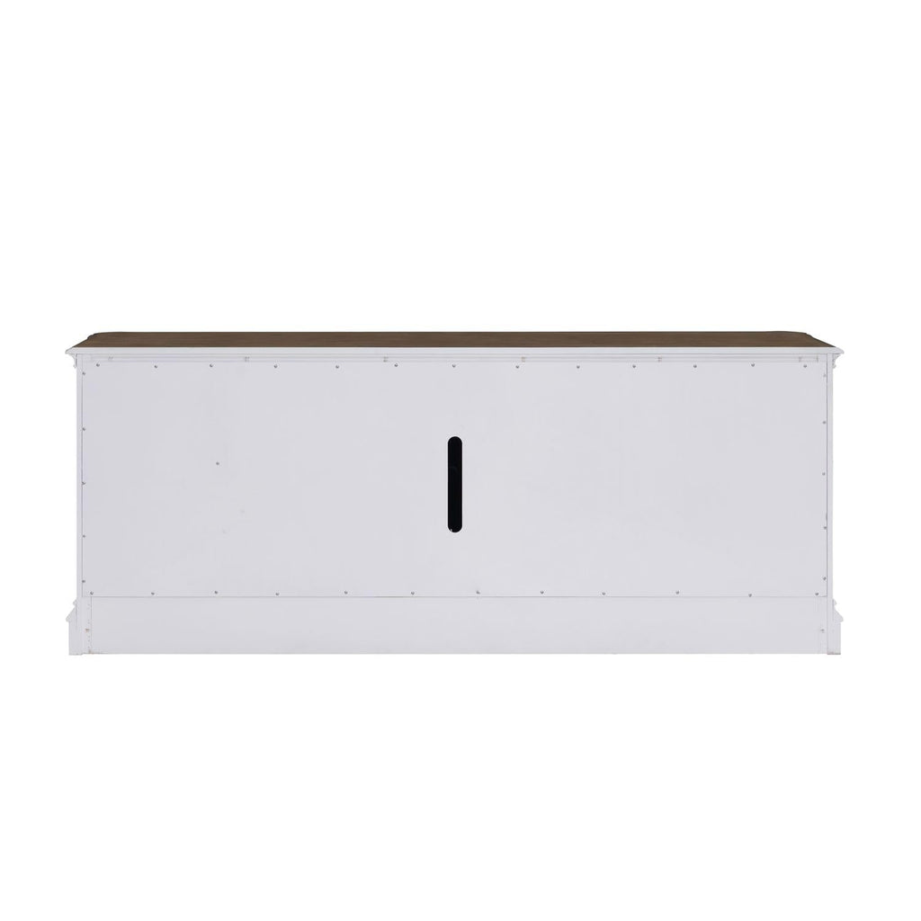 82 Inch Antique White TV Console H27524