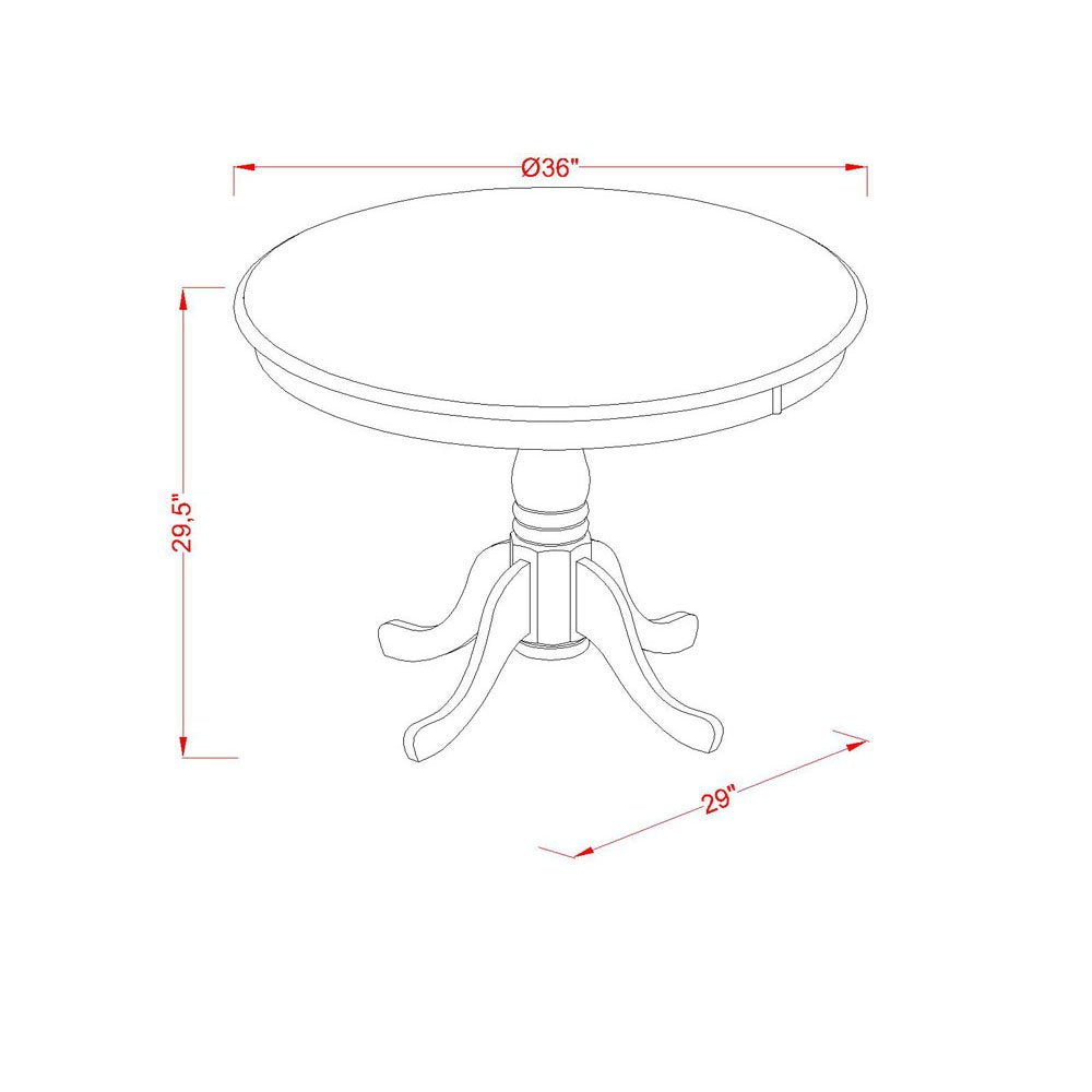 5 Piece Oak Dining Table Set with 4 Blue Faux Leather Chairs V713