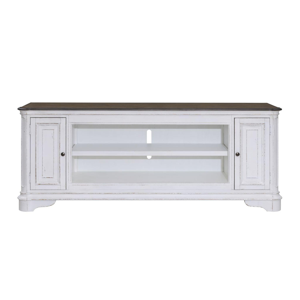 82 Inch Antique White TV Console H27524
