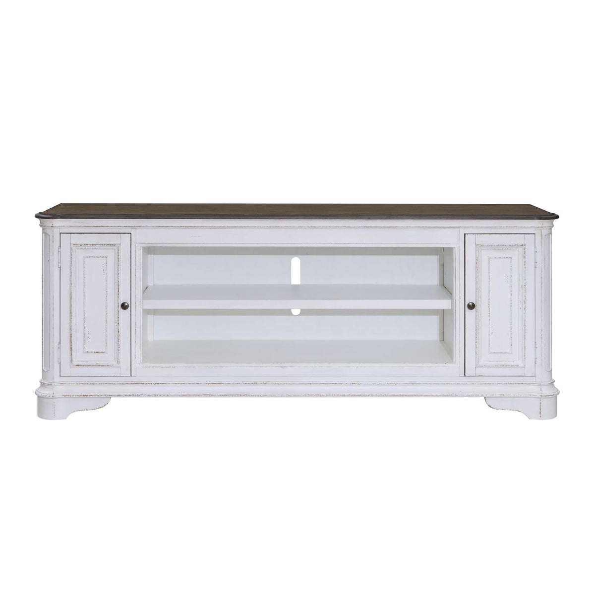 82 Inch Antique White TV Console H27524