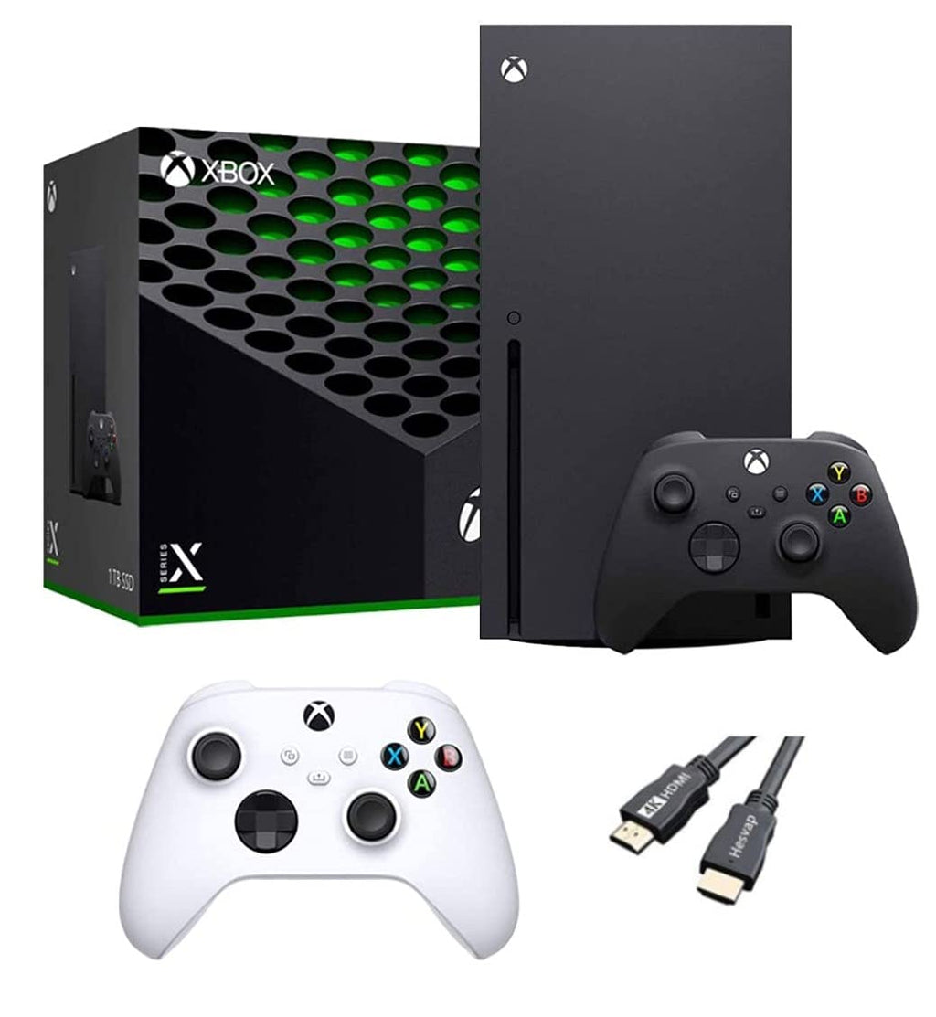 X-Box Series X Gaming Console Bundle 1TB SSD Black Console with Two Wireless Controllers M6010