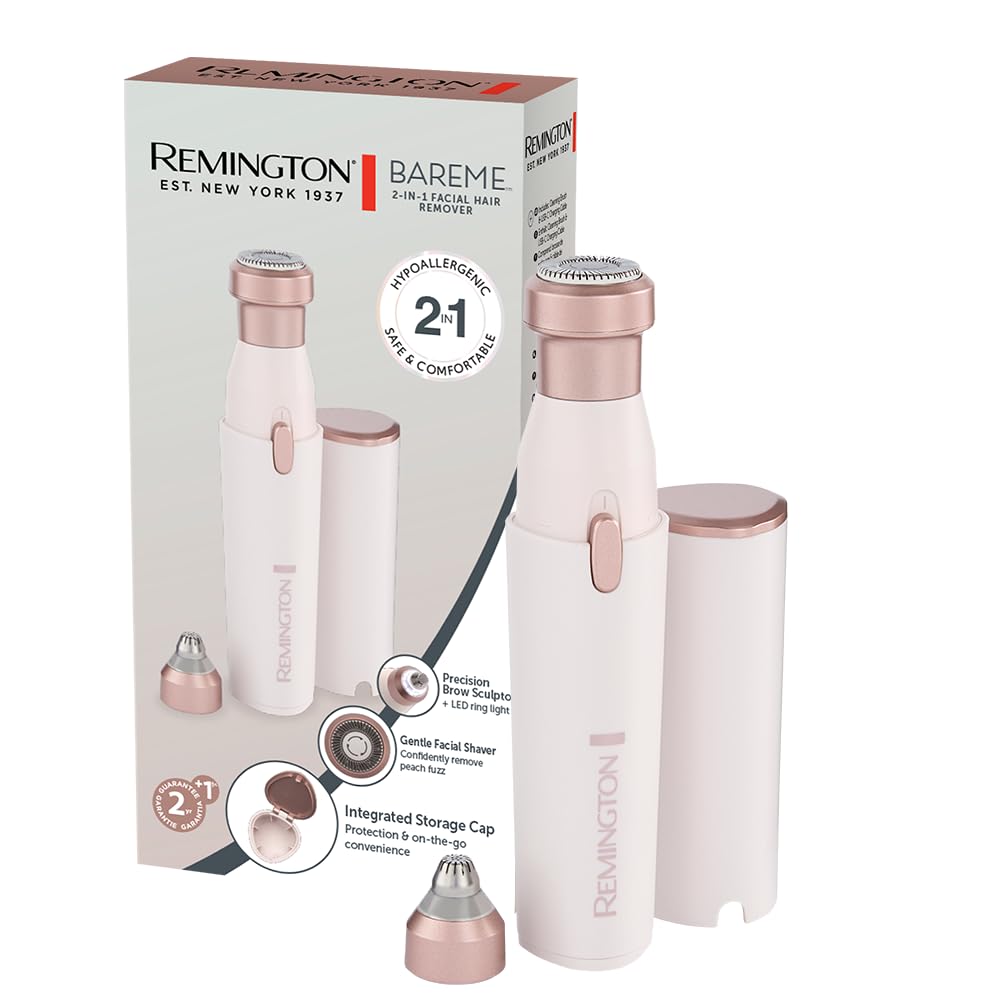 White 2-in-1 Waterproof Facial Hair Remover M246542