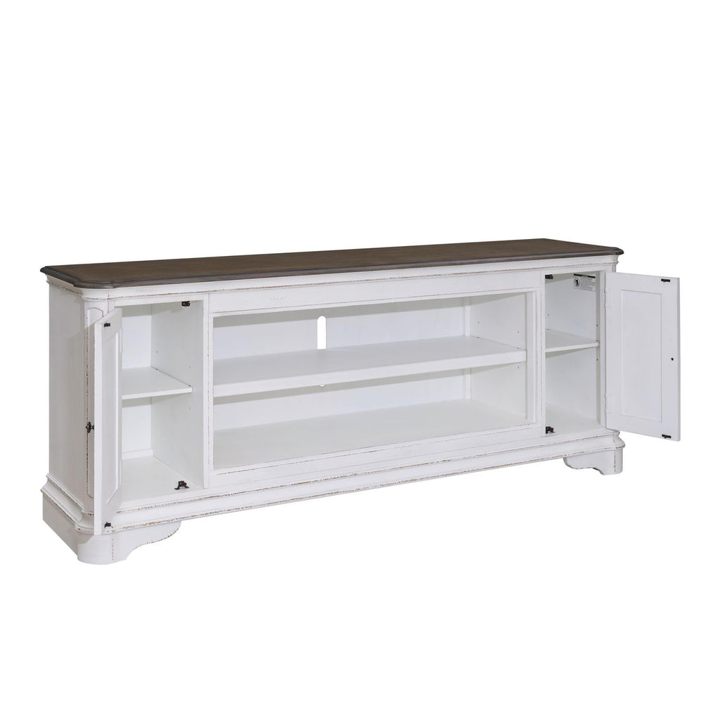 82 Inch Antique White TV Console H27524