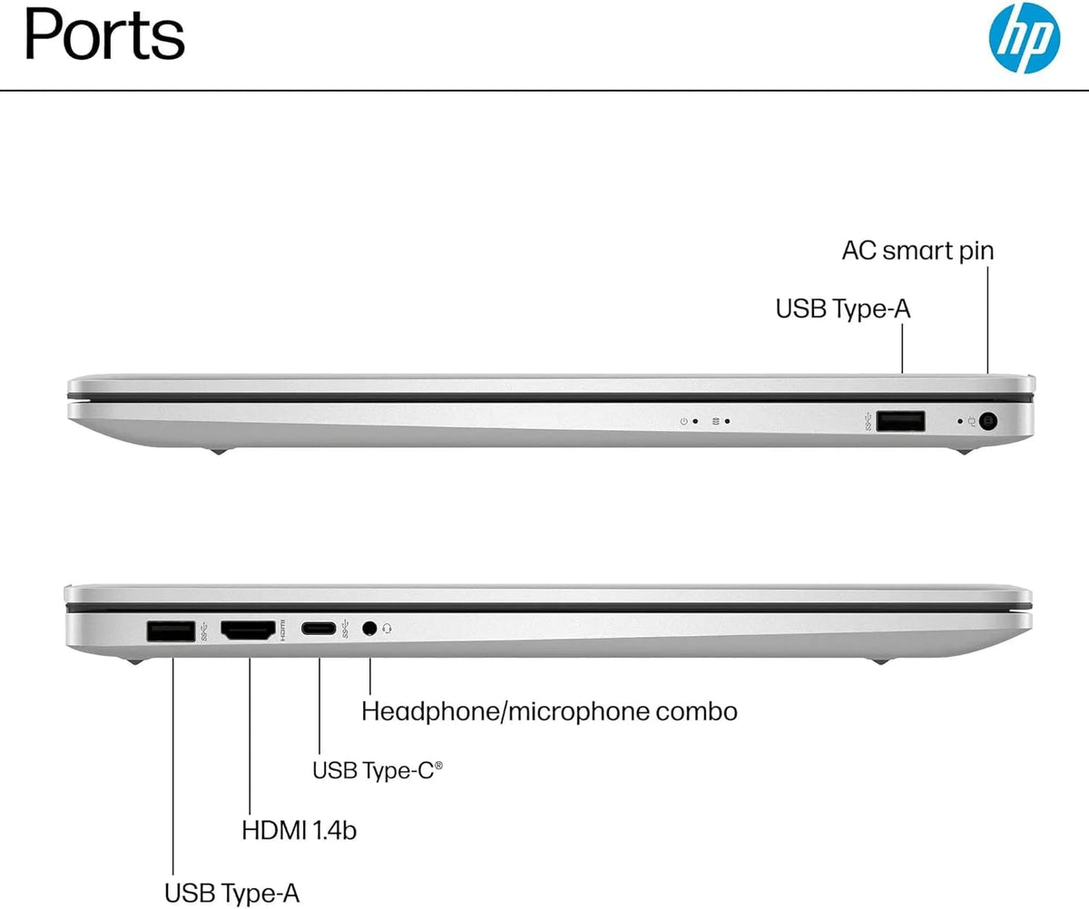 17.3" FHD Laptop Computer, 32GB RAM 1.5TB Storage, 6-Cores AMD Ryzen 5, Windows 11, Silver R952
