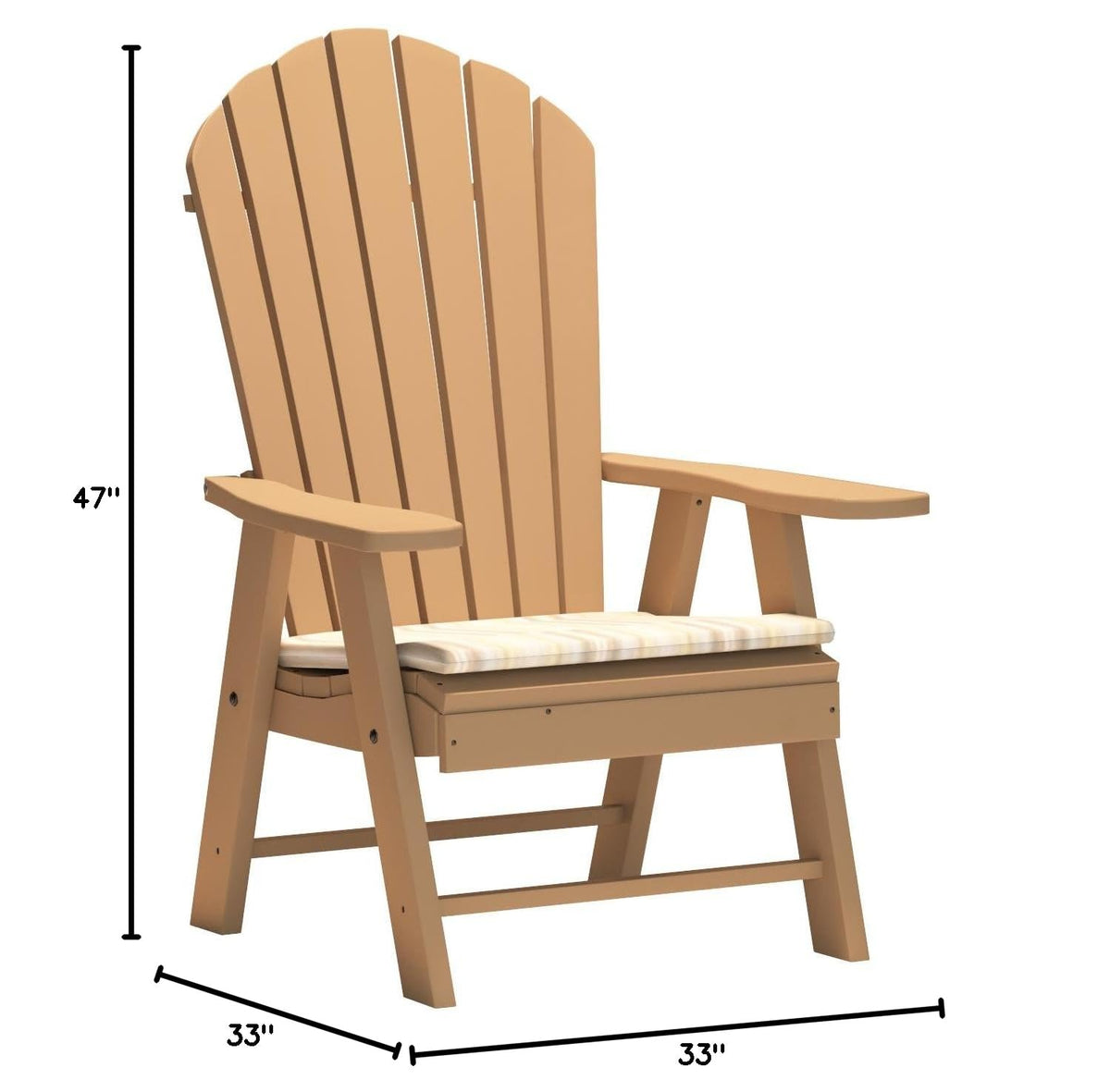 Poly Upright Adirondack Chair U169723