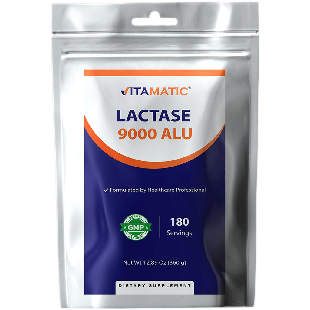 Lactase Enzyme Powder 9000 ALU 180 Servings Non-GMO Gluten Free Y863485