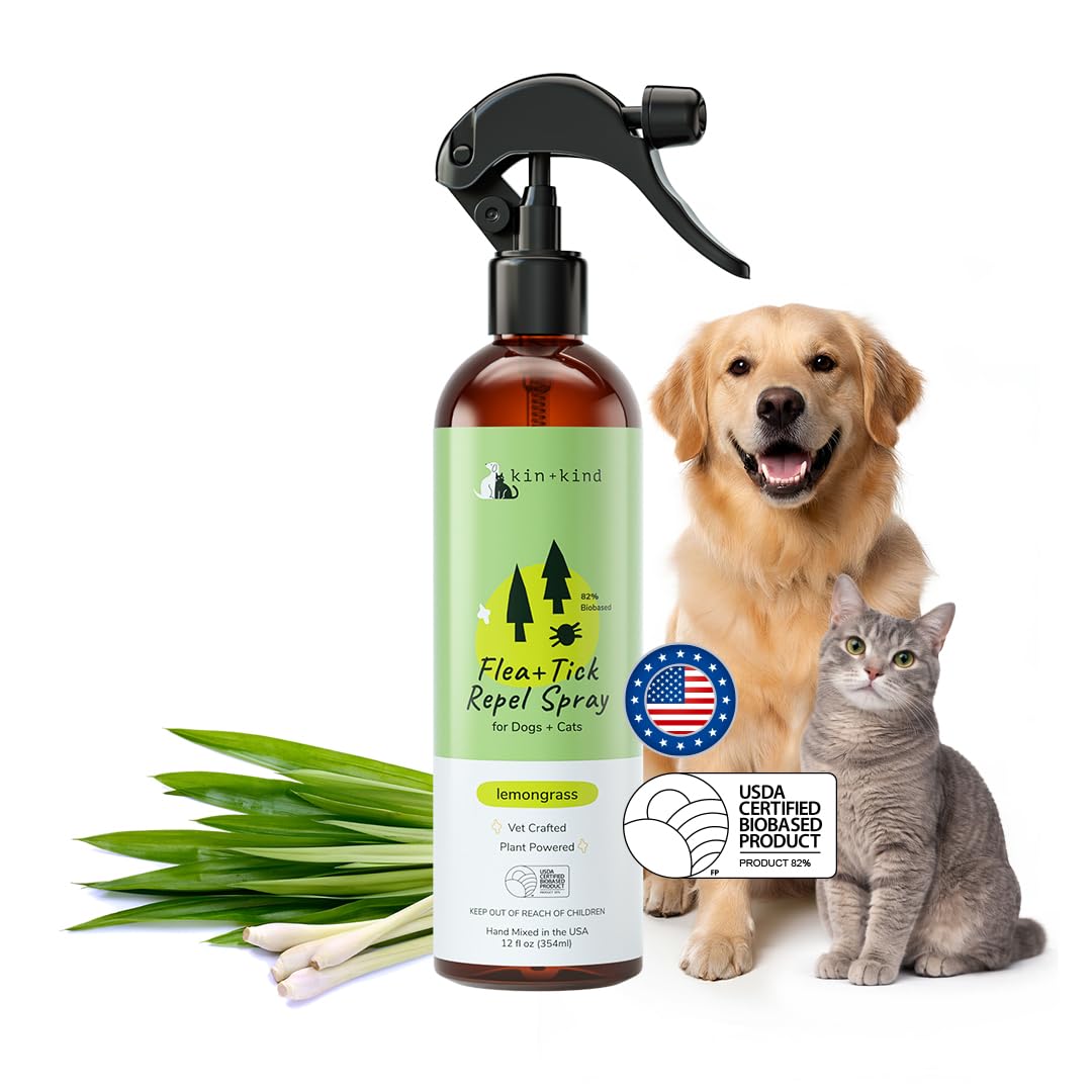 Lemongrass Flea & Tick Repel Coat Spray for Dogs & Cats 12 fl oz P4500
