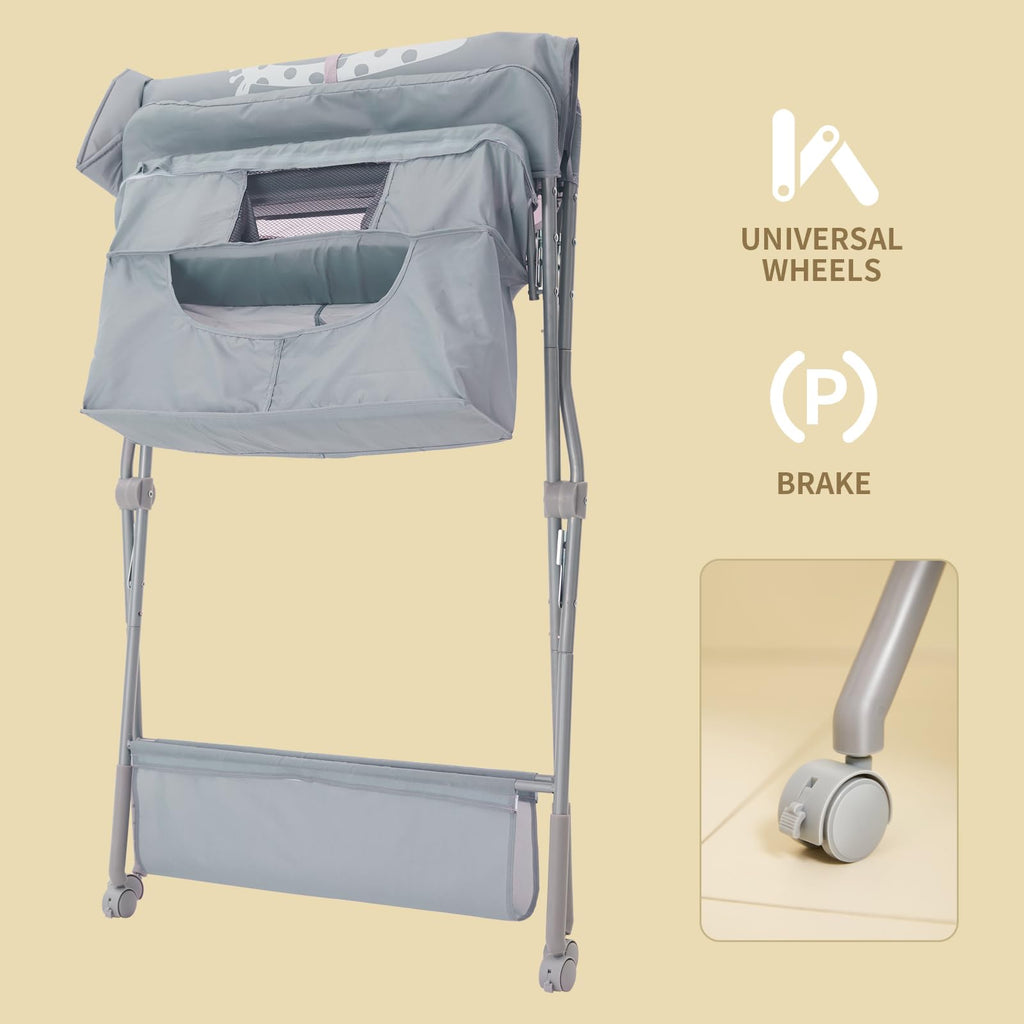 Foldable Baby Changing Table with Wheels B902