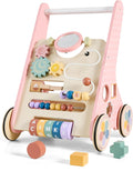 Pink Wooden Baby Walker M75427
