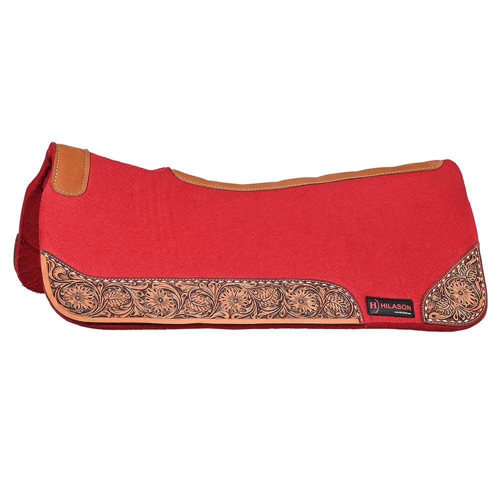 Western Wool Felt Horse Saddle Pad Black 32x30 P590934