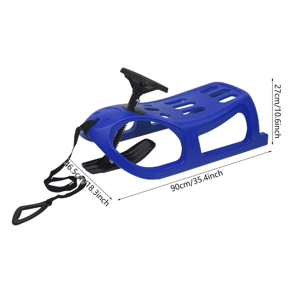 Cold-Resistant Plastic Snow Sled with Pull Rope P44205