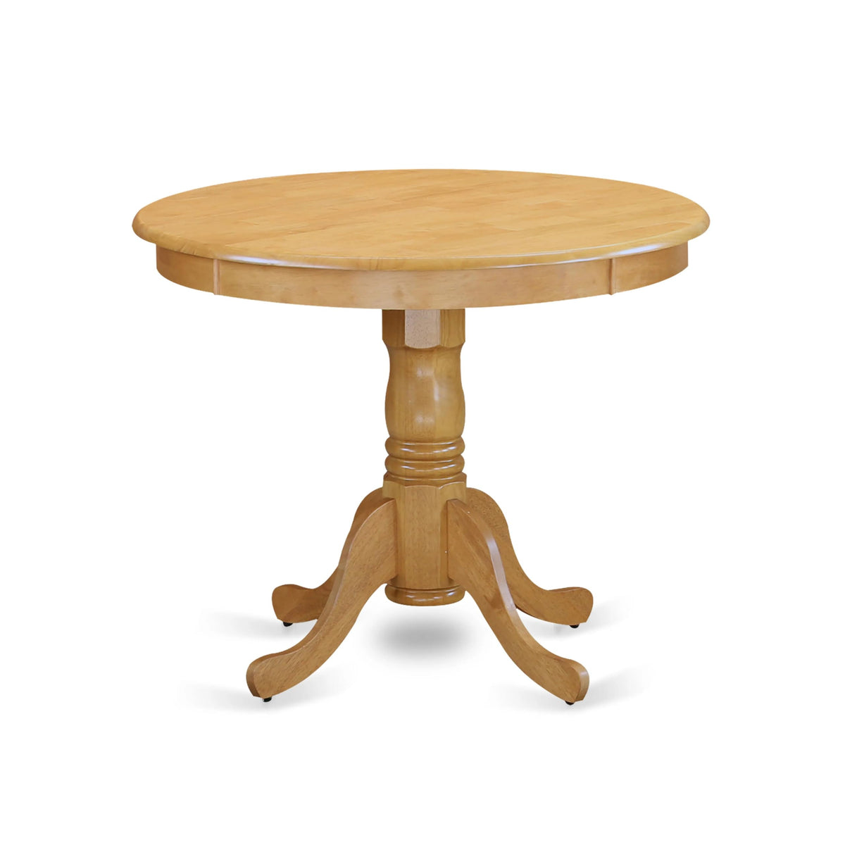 5 Piece Oak Dining Table Set with 4 Blue Faux Leather Chairs V713