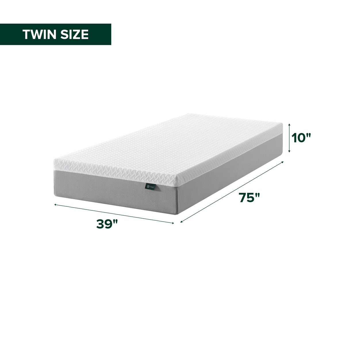 10 Inch Twin Memory Foam Mattress J4784