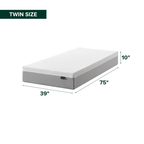 10 Inch Twin Memory Foam Mattress J4784