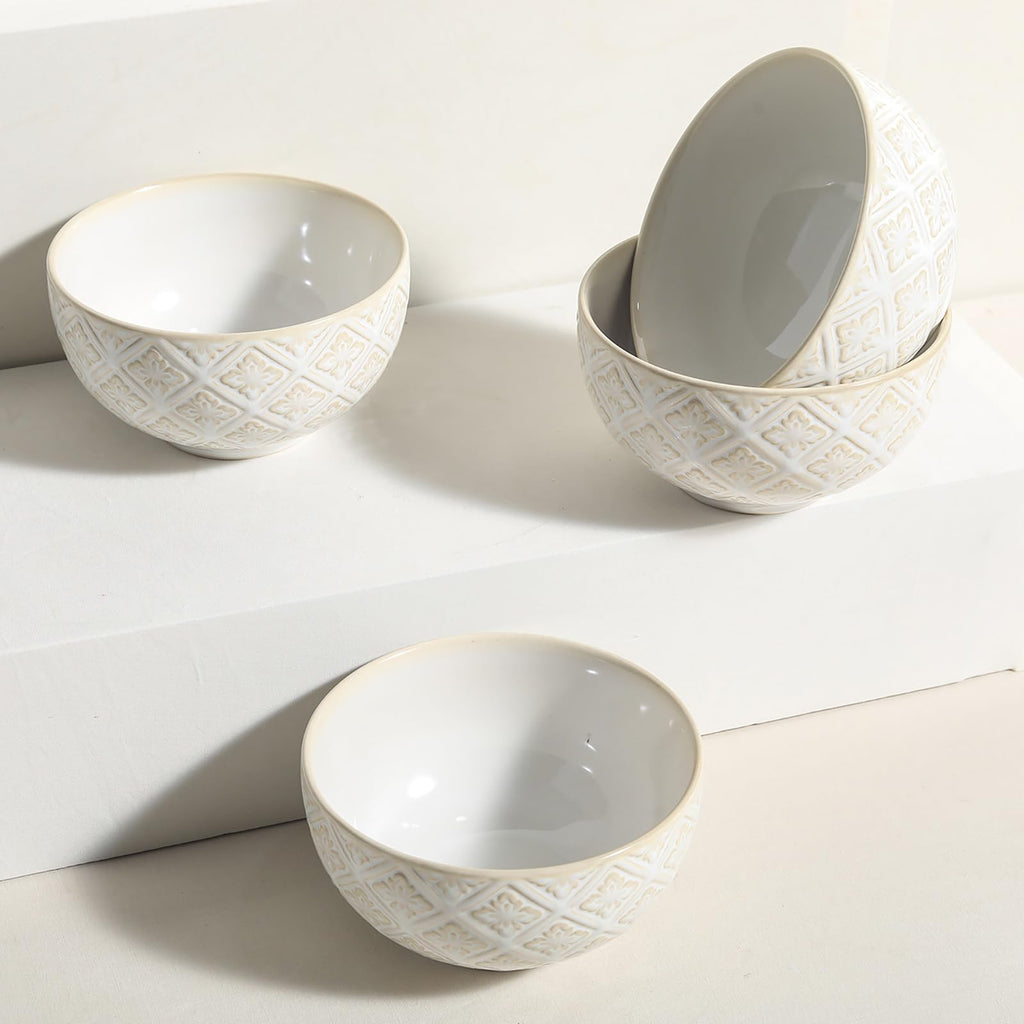 26 Oz Ceramic Soup Bowls Set of 4, 6 inch B3015