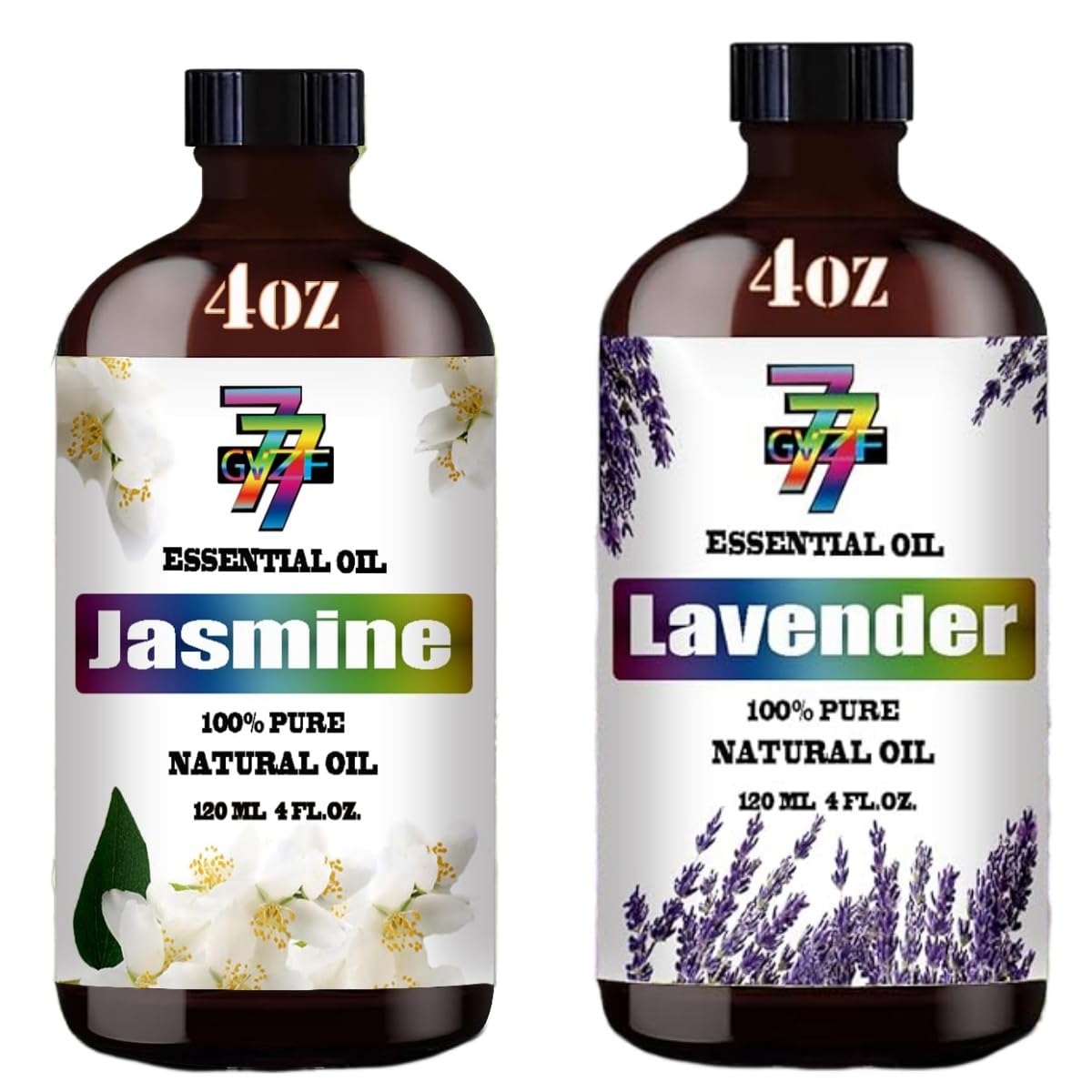 4 Fl Oz Lavender and Jasmine Essential Oil Set I661407