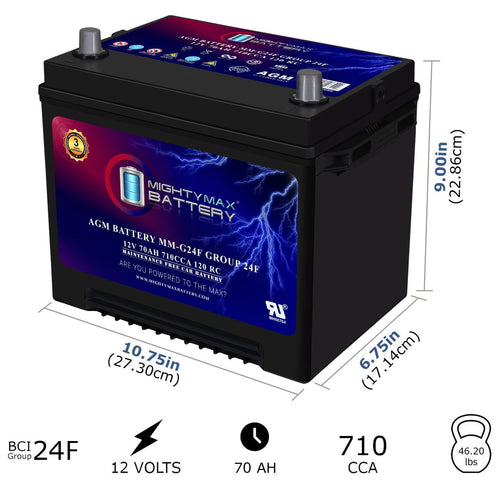 12V 70Ah AGM Replacement Battery G66078