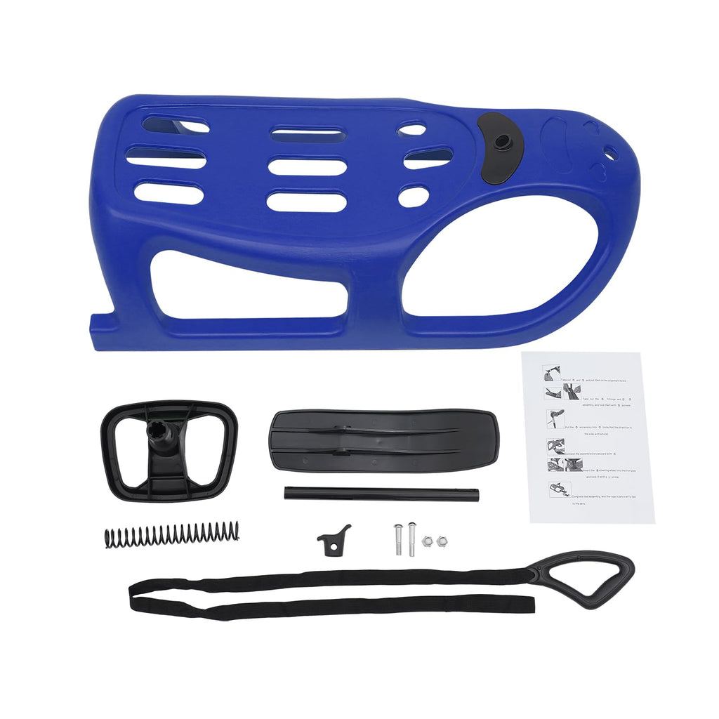 Cold-Resistant Plastic Snow Sled with Pull Rope P44205