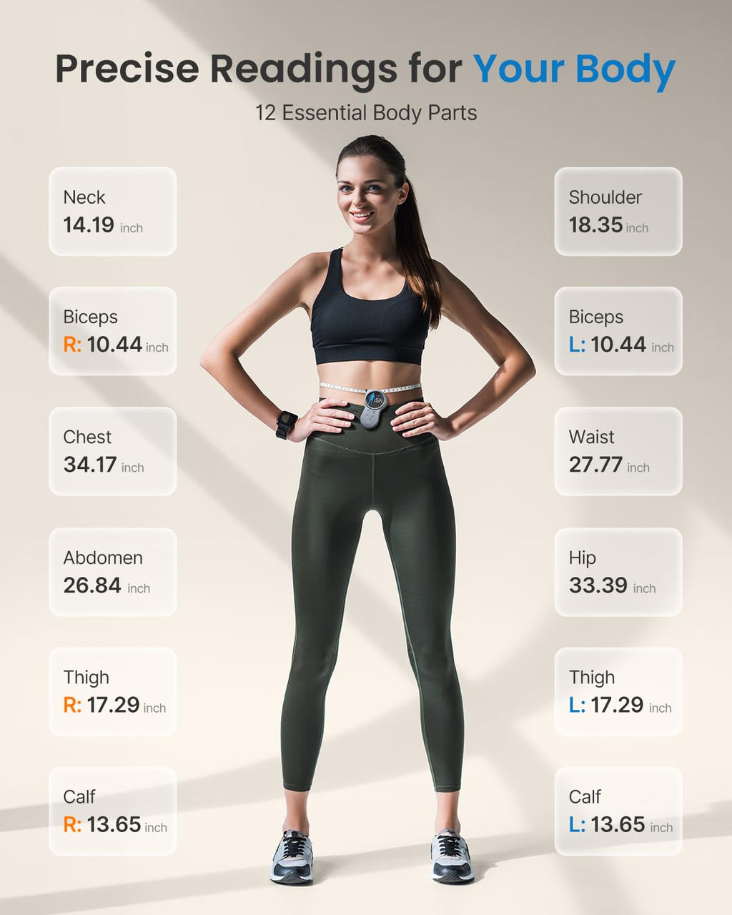Smart Tape with Large Display, Scale with BMI G52549