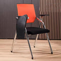 Orange Mesh Folding Stackable Chair with Writing Board Q53510