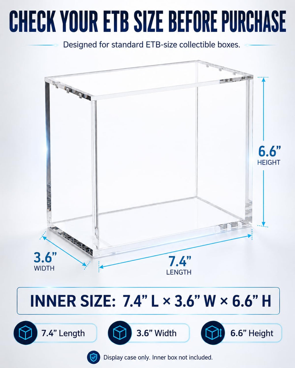 2-Pack Acrylic Case B690