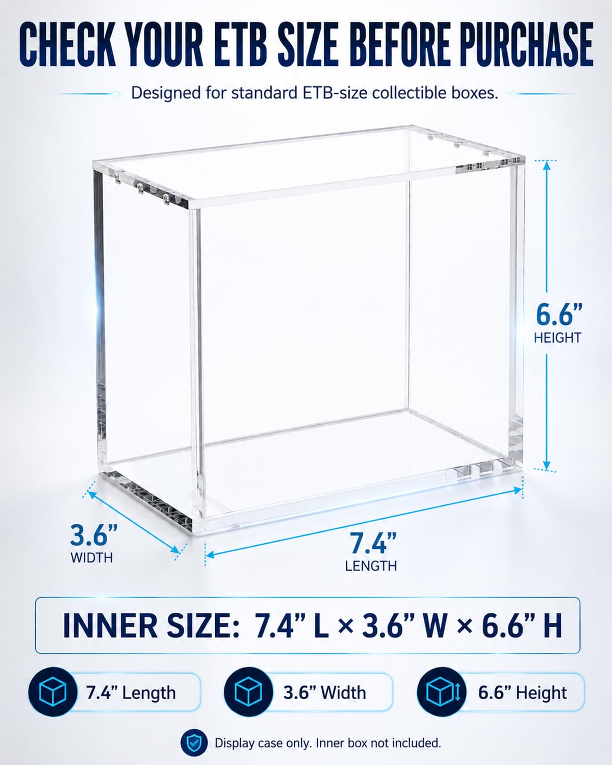 2-Pack Acrylic Case B690