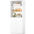 White Wood Closet Organizer System K491605