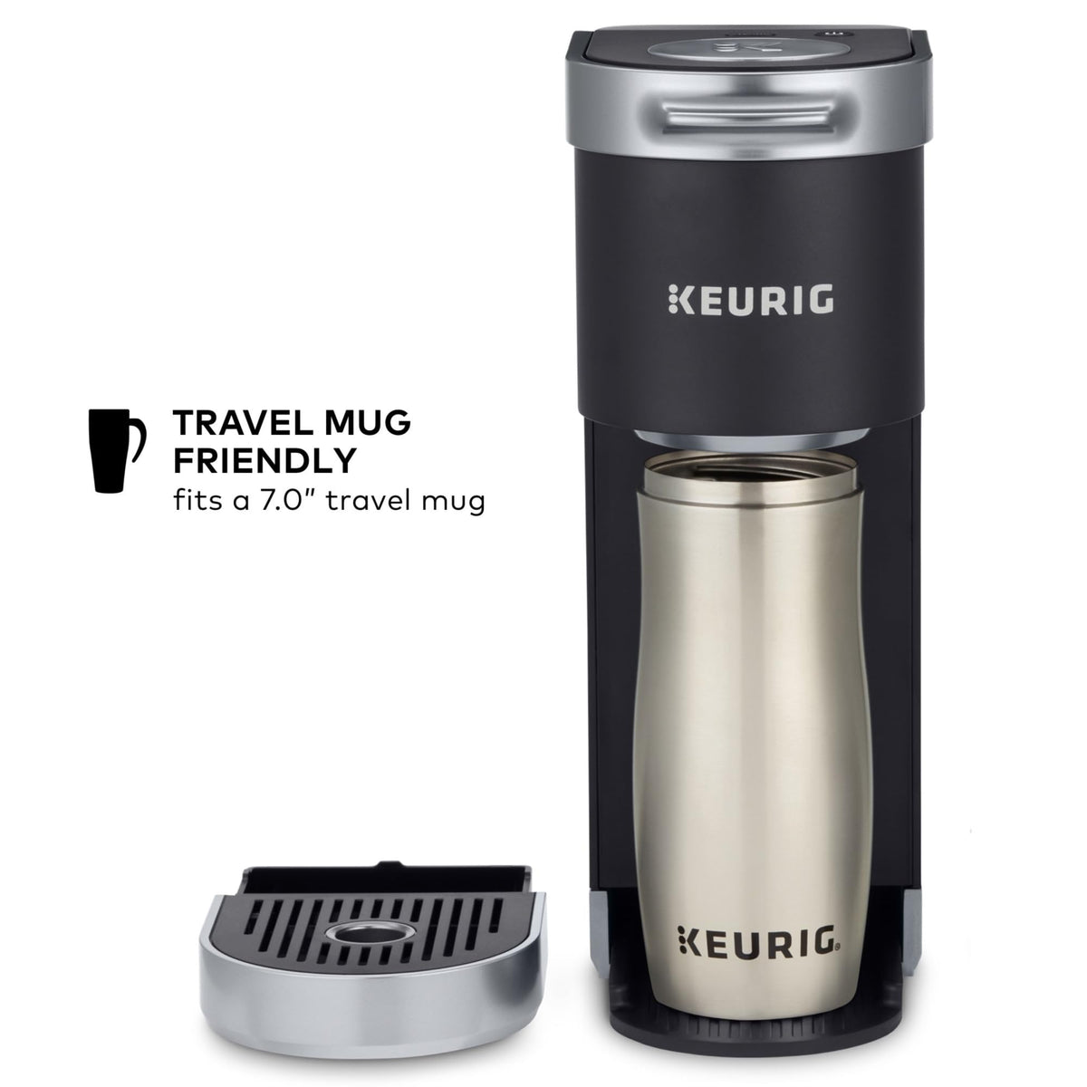 Single Serve K-Cup Pod Coffee Maker, Matte Black N413