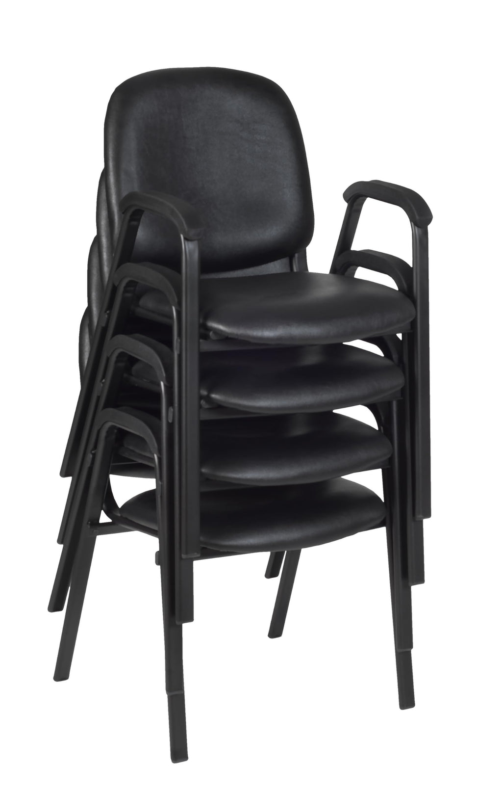 Vinyl Stacking Chair with Arms V5401