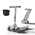 Kids Scooter with Dual Brakes, Music, Lights, Adjustable and Folding F3565
