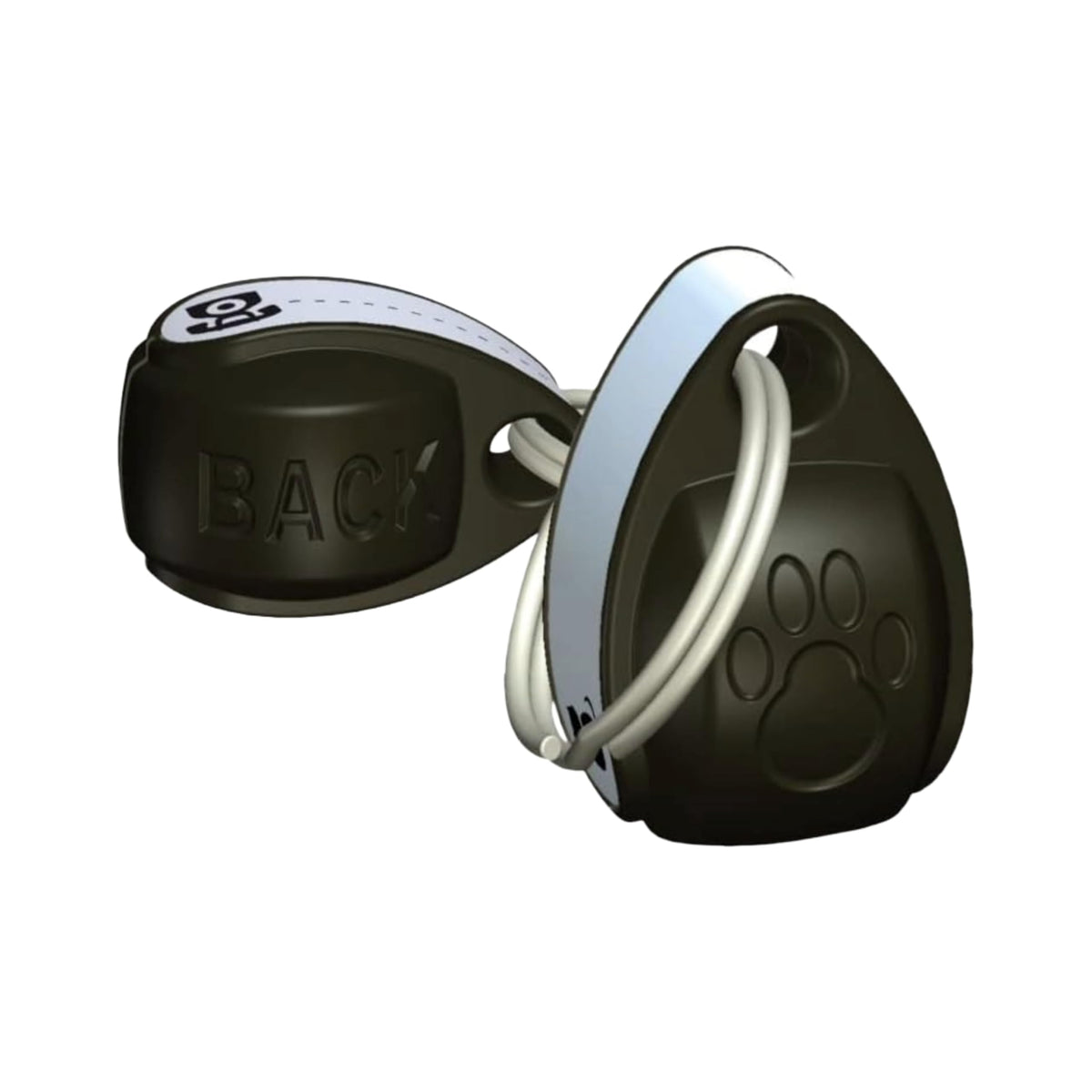 Electromagnetic 4-Way-Locking Cat Flap with 2 Collar Keys White E57773