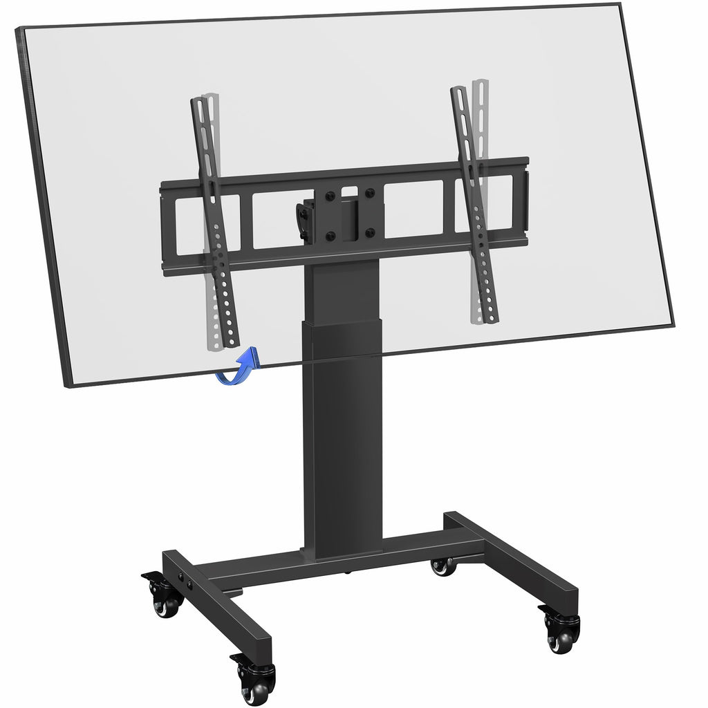 Low Height TV Cart for 32 to 75 inch Screens, Black Y195