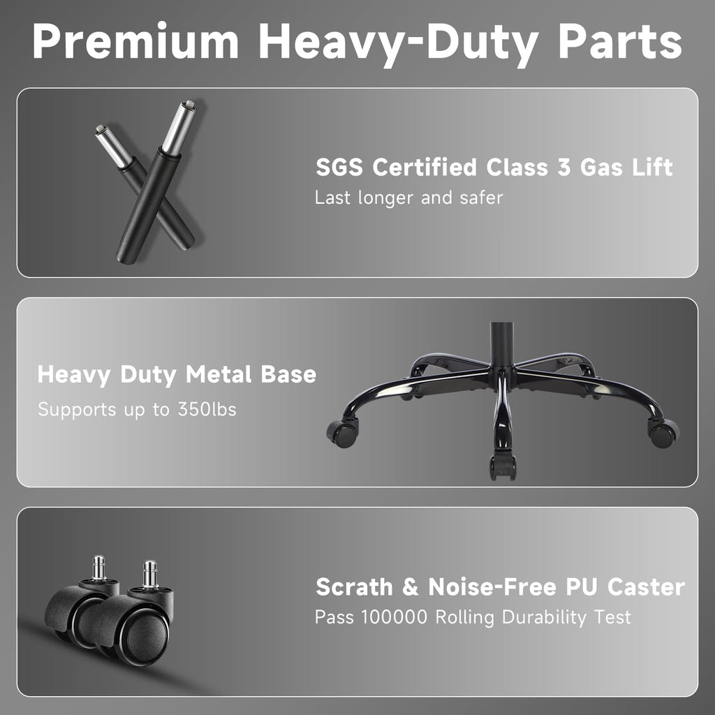 Gaming Chair with Footrest and Massage Lumbar Support E454631