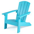 Kids Adirondack Chair, Plastic Toddler Lawn Chair, All-Weather Outdoor Chairs, Turquoise X14746