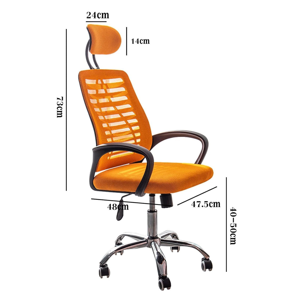 Ergonomic High Back Office Chair with Lumbar Support Orange N189