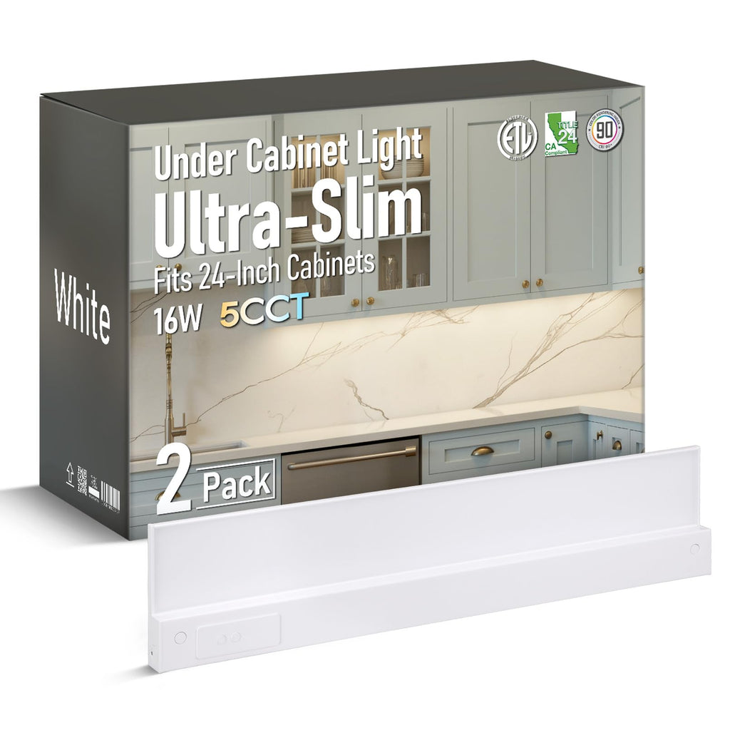 2-Pack Ultra-Slim LED Under Cabinet Lighting X639