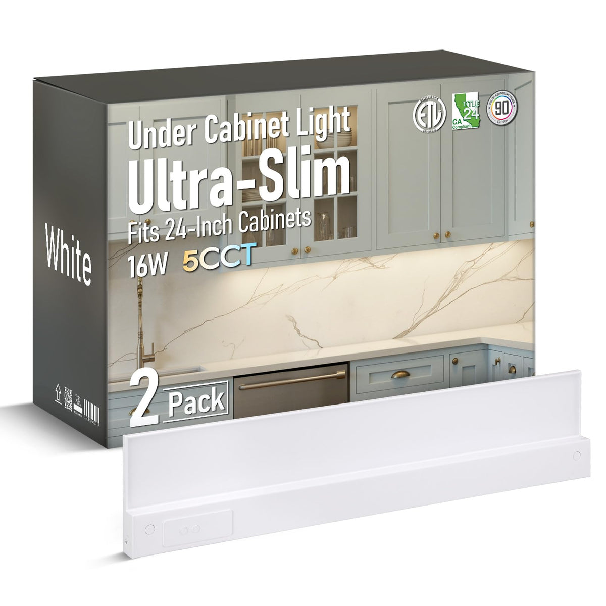 2-Pack Ultra-Slim LED Under Cabinet Lighting X639