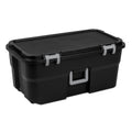 22 Gallon Wheeled Lockable Plastic Storage Footlocker U83920