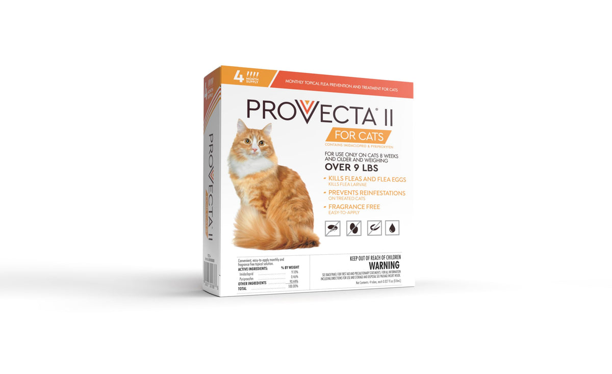 Flea Treatment for Large Cats Over 9 lbs, 4-Month Supply N5642