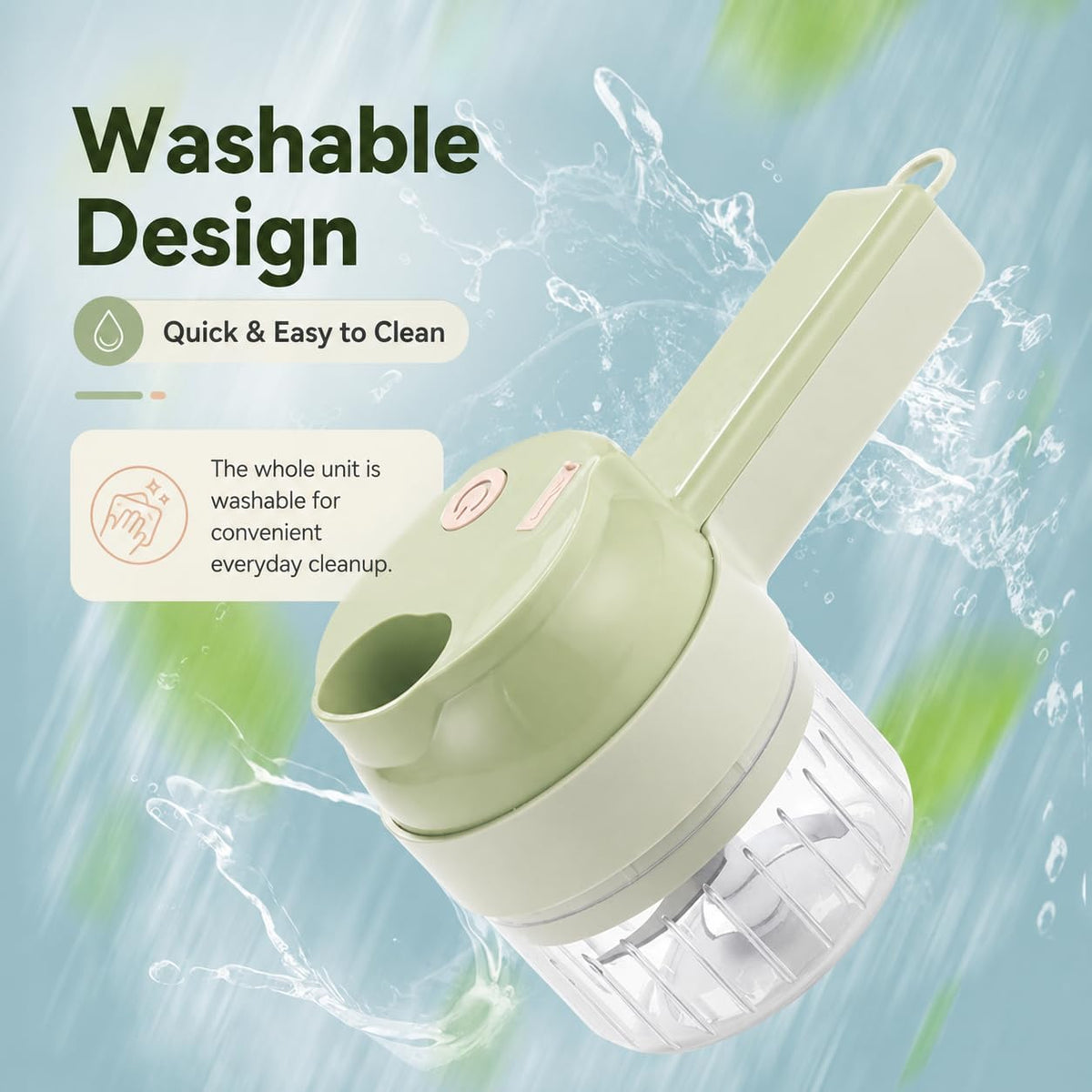 4 in 1 Handheld Electric Vegetable Cutter D627