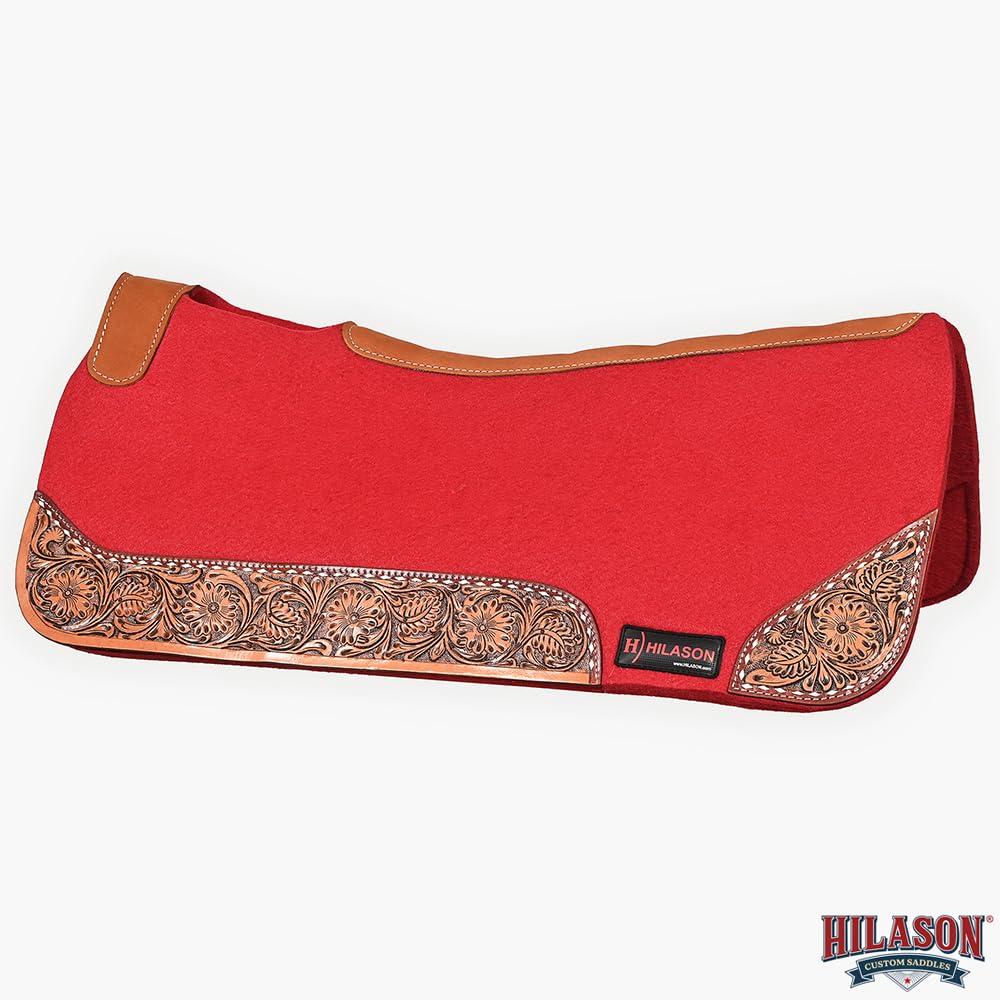 Western Wool Felt Horse Saddle Pad Black 32x30 P590934