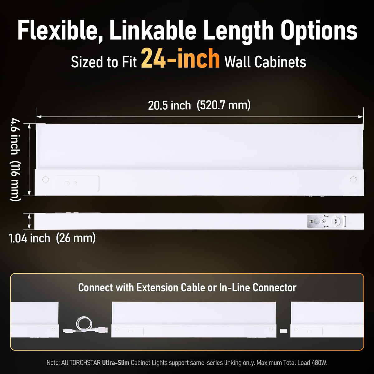 2-Pack Ultra-Slim LED Under Cabinet Lighting X639