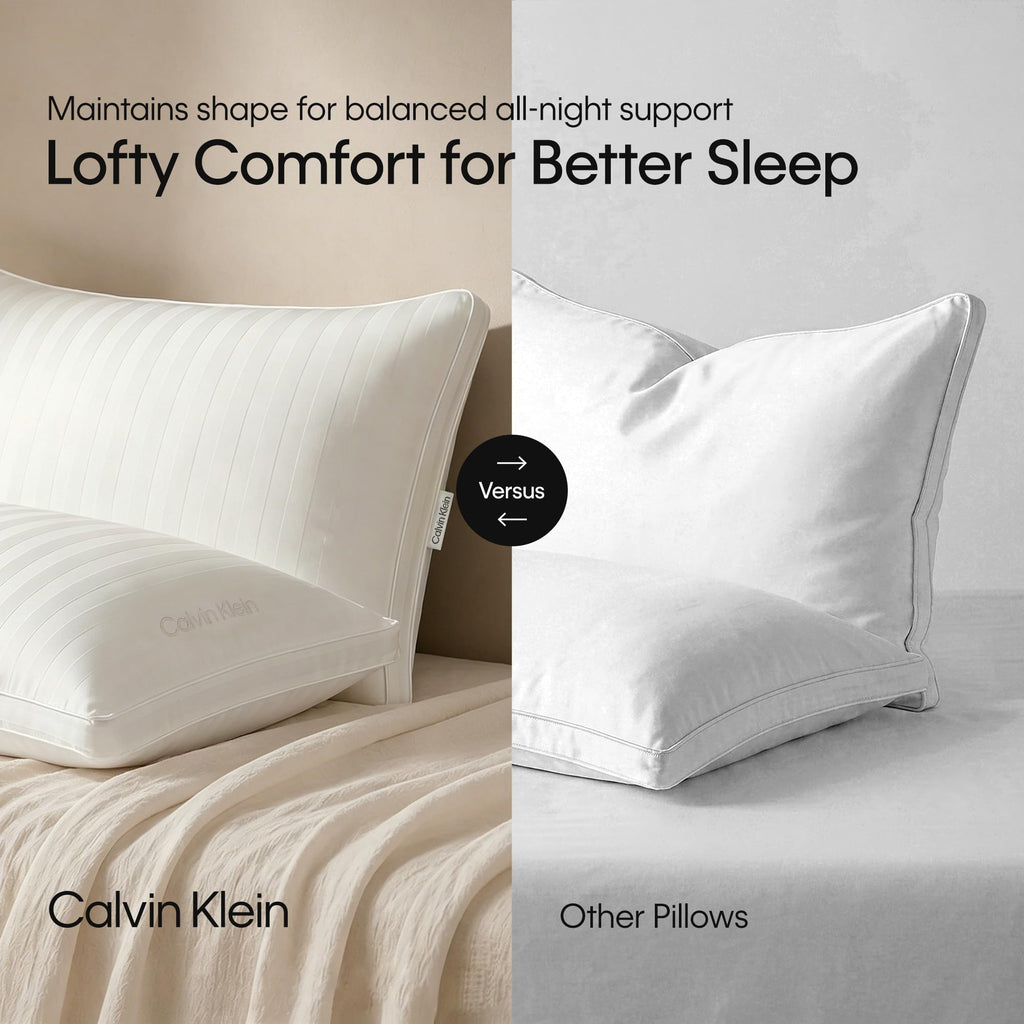 King Size Set of 2 Medium Soft Bed Pillows L30612