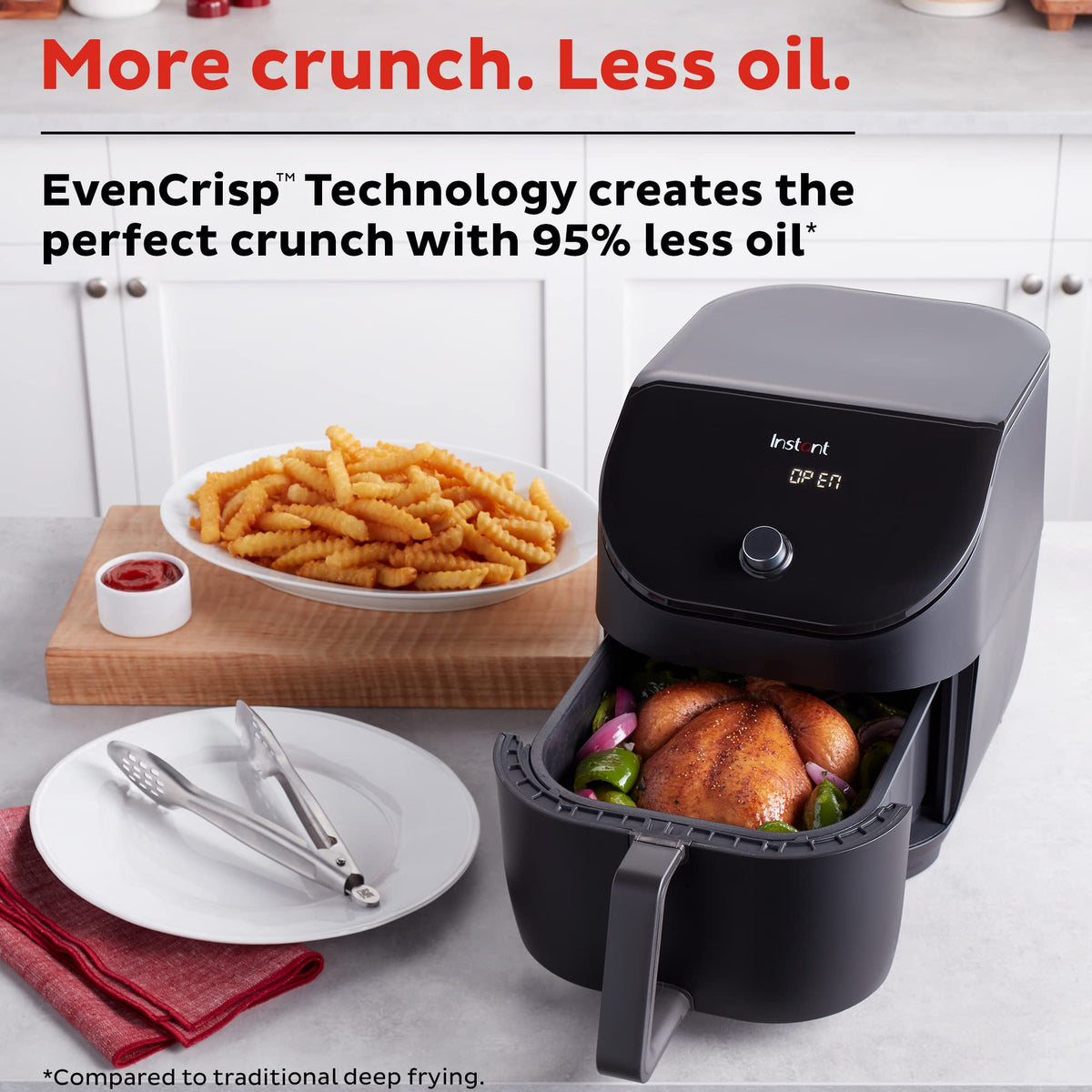 6QT Nonstick Dishwasher-Safe Air Fryer Z423