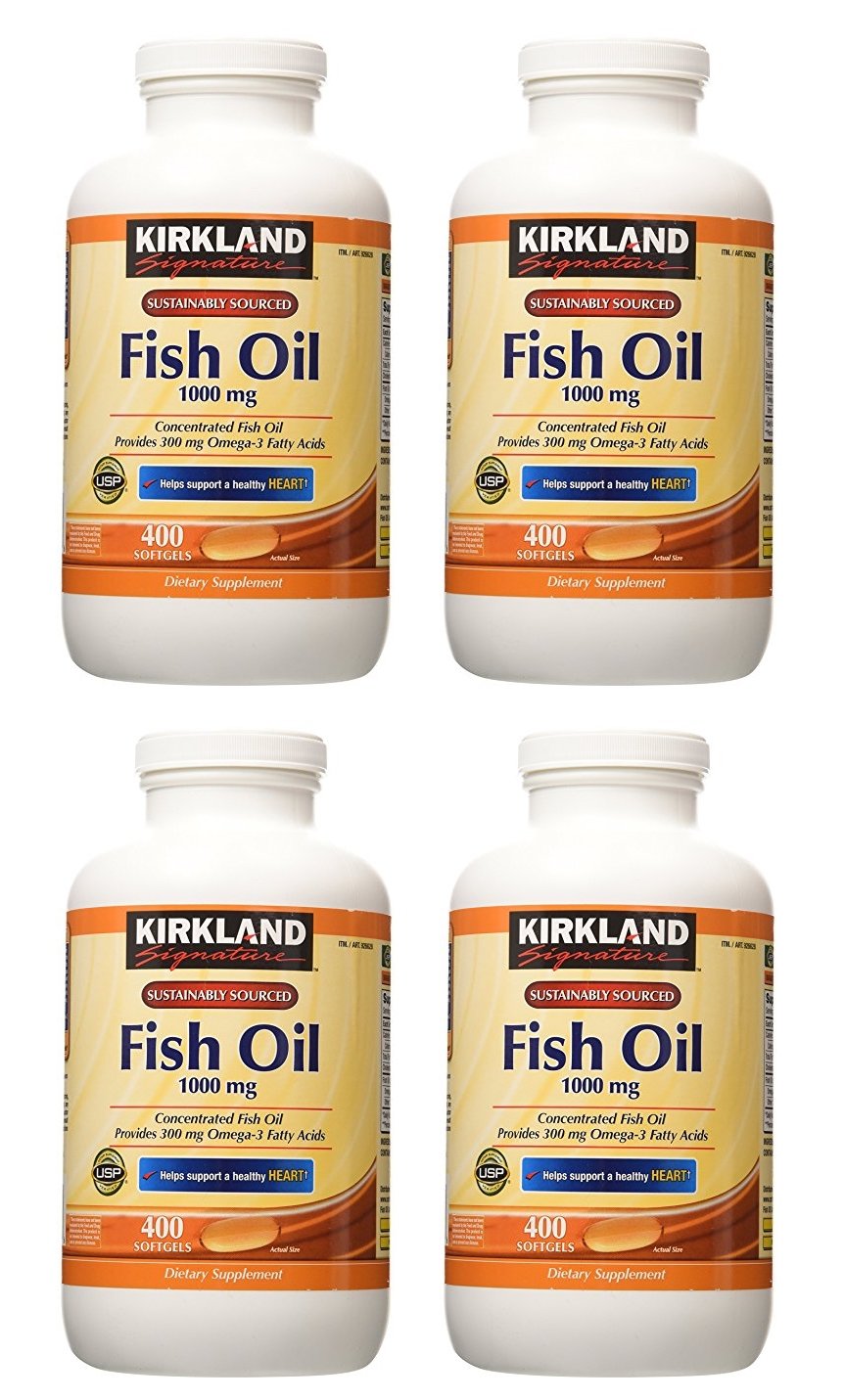 Fish Oil 1000 mg 400 Softgels 4 Pack Y375