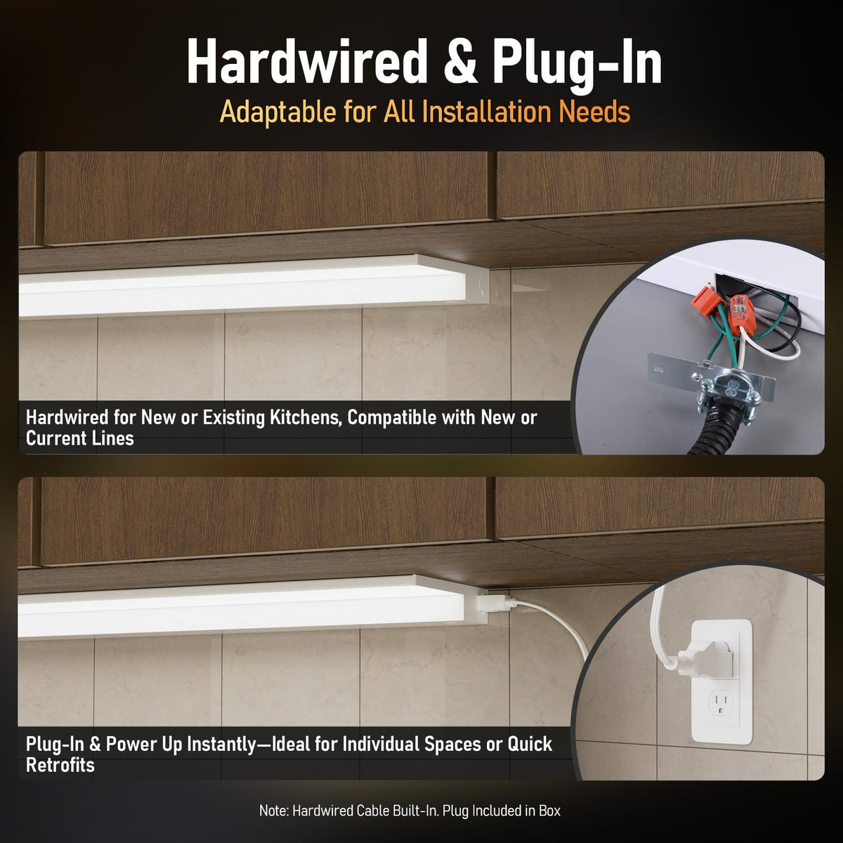 2-Pack Ultra-Slim LED Under Cabinet Lighting X639