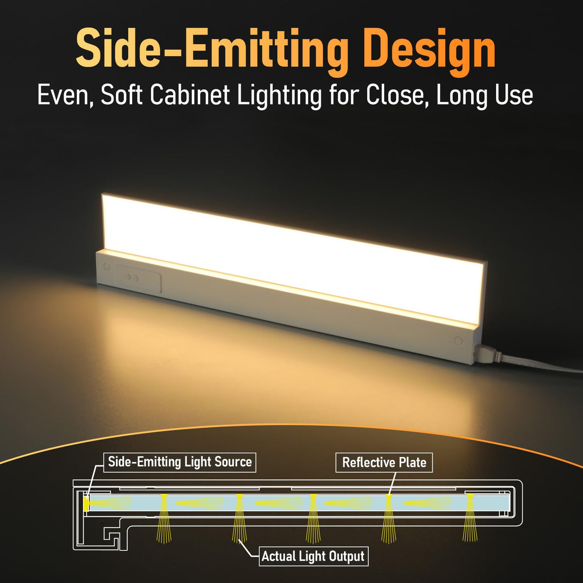 2-Pack Ultra-Slim LED Under Cabinet Lighting X639