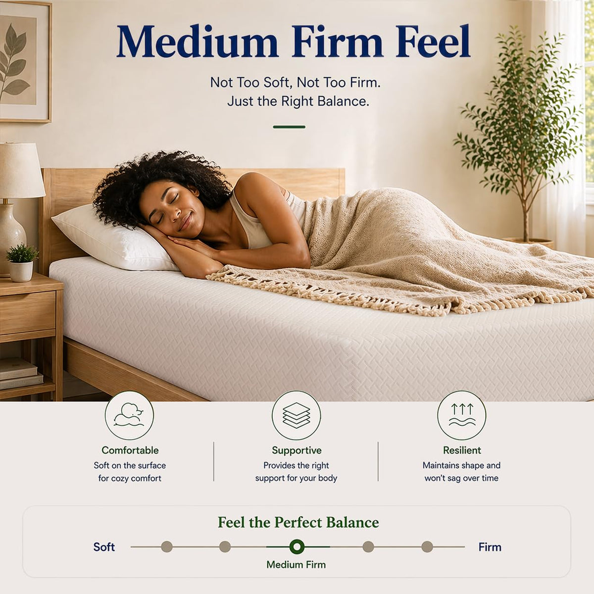 Twin Size 5 Inch Memory Foam Mattress M7764