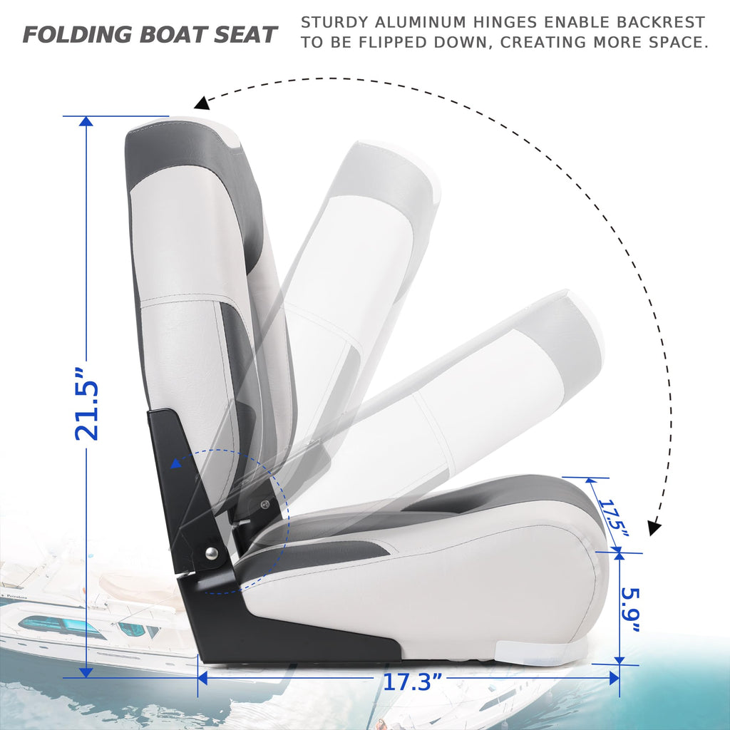High Back Folding Boat Seats 2 Pack L48968