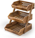 3-Tier Acacia Wood Fruit Basket Z691297